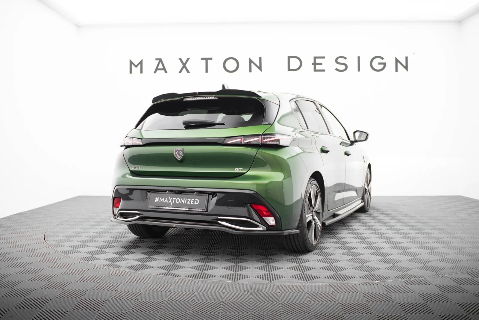 Rear Splitter (With Diffuser) compatible with Peugeot 308 GT Hatchback Mk3