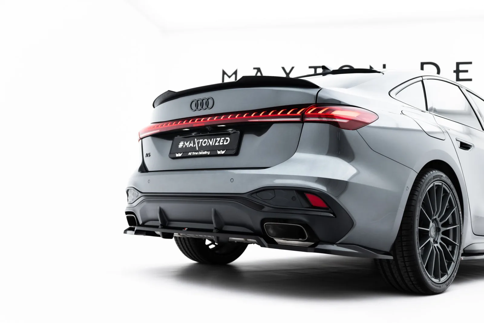 Rear Splitter (With Diffuser) compatible with Audi A5 S-Line Sedan / Avant B10