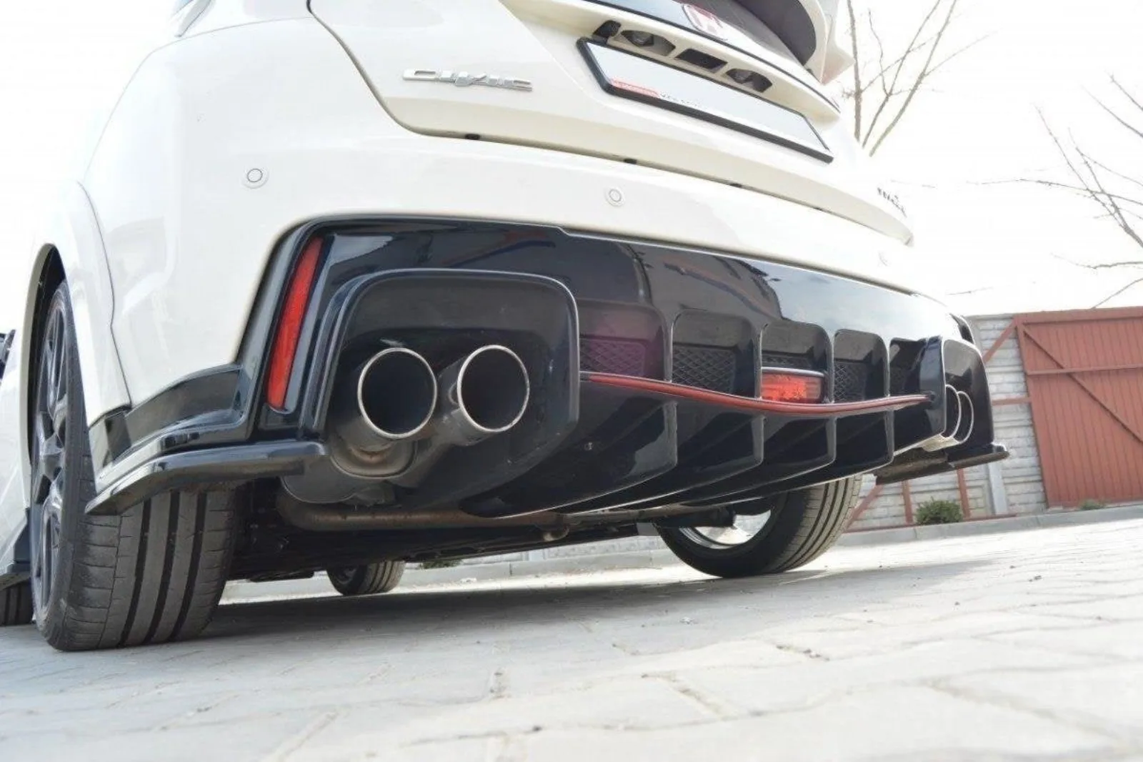 Rear Diffuser compatible with Honda Civic IX Type R