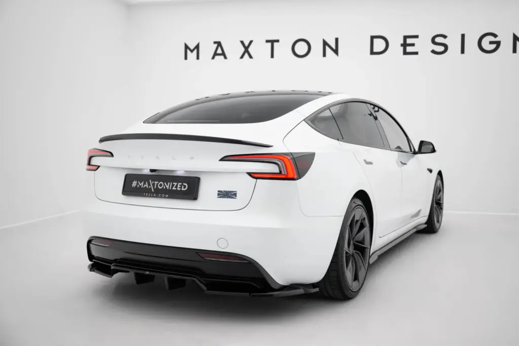 Rear Splitter (With Diffuser) V.2 compatible with Tesla Model 3 Performance Mk1 Facelift