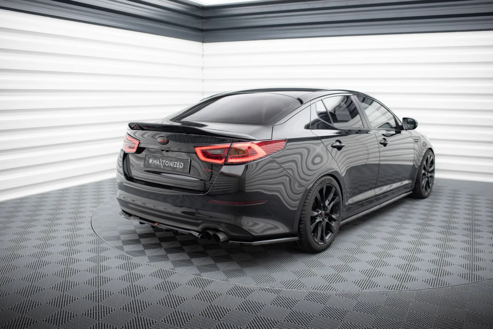 Rear Splitter (With Diffuser) compatible with Kia Optima Mk3