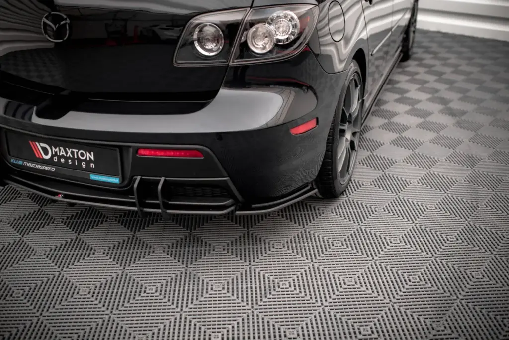 Rear Side Splitters Street Pro compatible with Mazda 3 MPS Mk1 Version USA