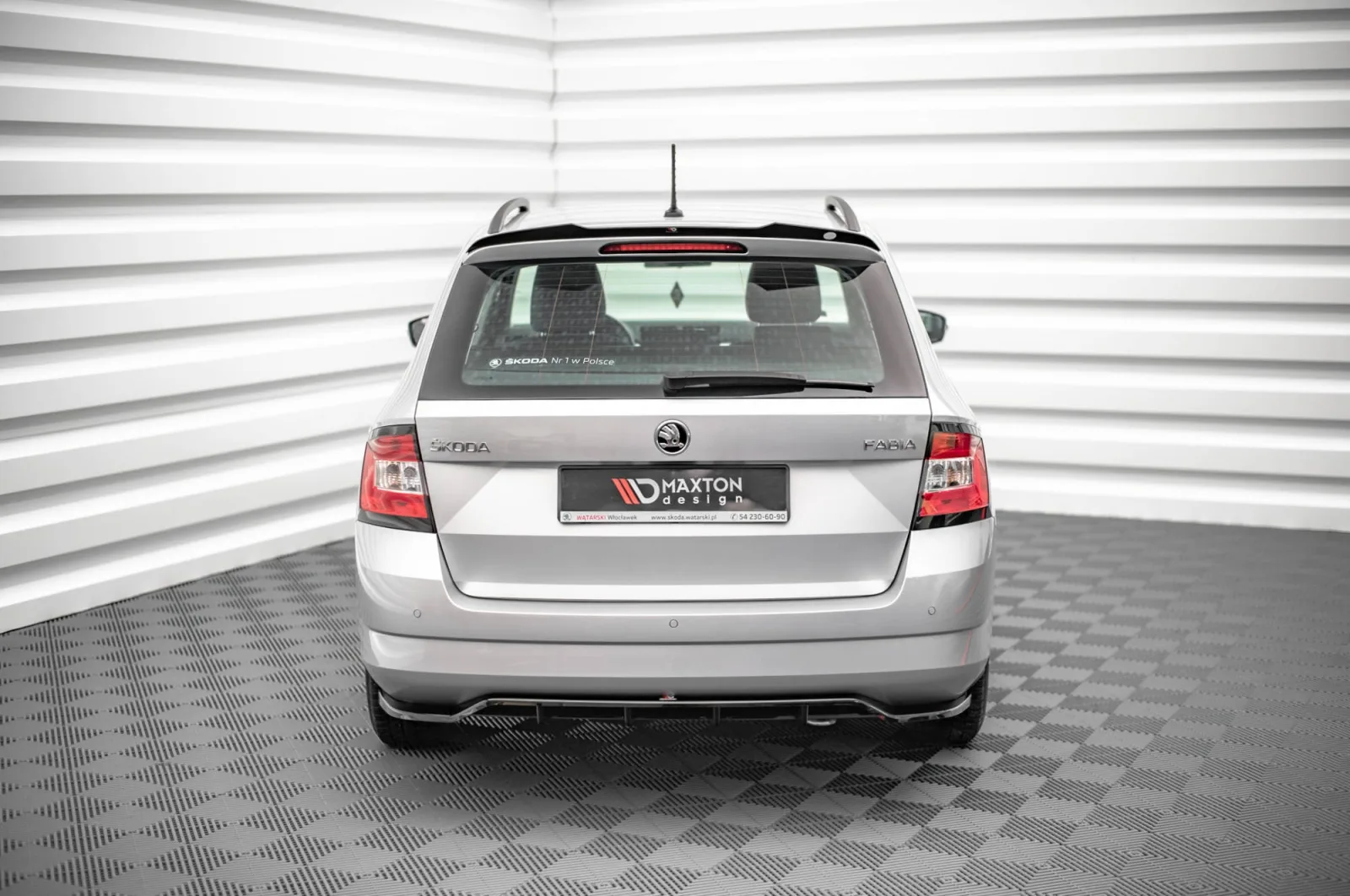 Rear Splitter (With Diffuser) compatible with Skoda Fabia Combi Mk3