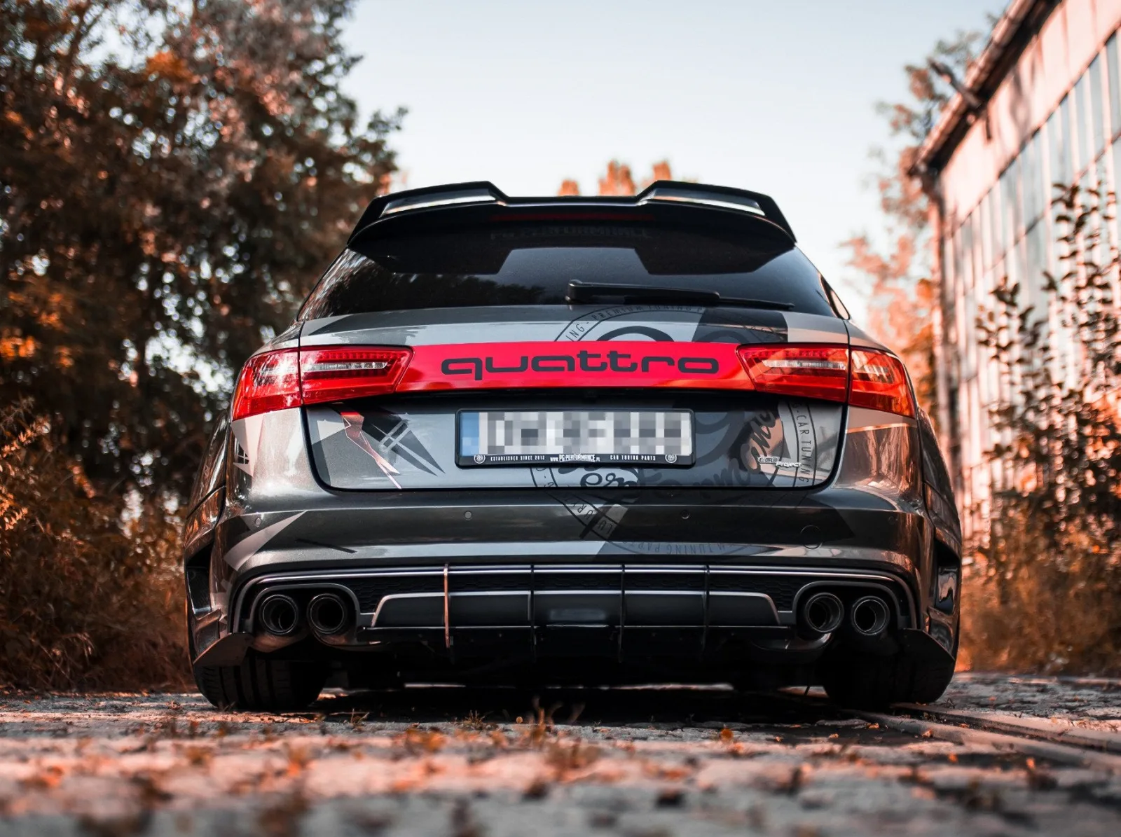 Spoiler compatible with Audi S6 / A6 S-Line C7 / C7 FL Avant
