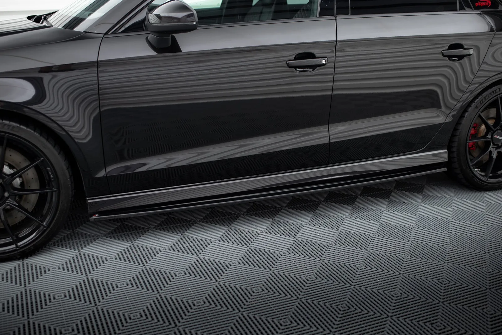 Side Skirts Diffusers compatible with Audi RS3 Sedan 8V Facelift