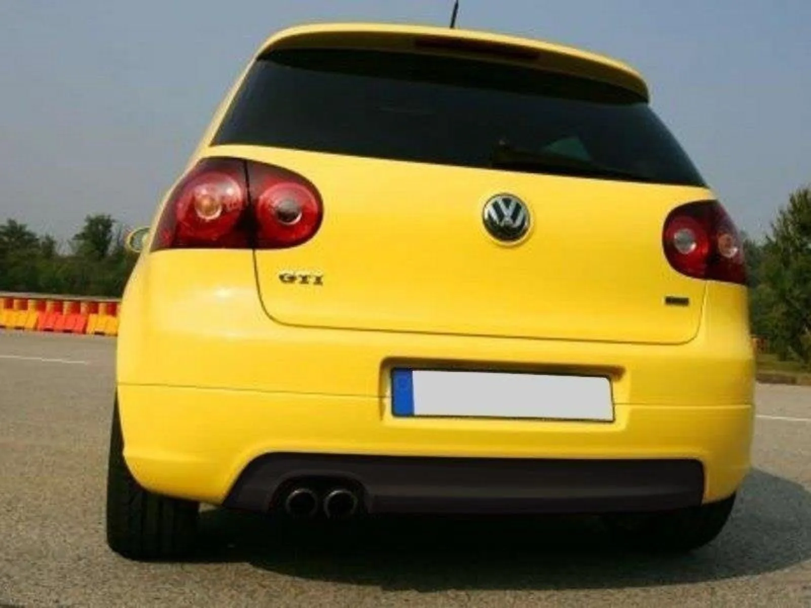 Rear Diffuser compatible with VW Golf 5 GTI Edition 30 (1 exhaust cutout, exhaust GTI)