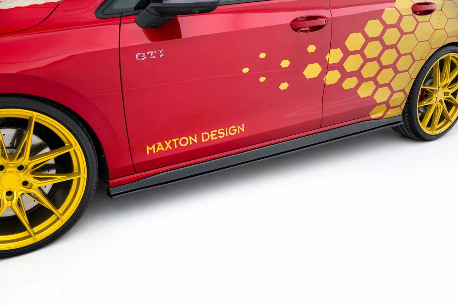 Side Skirts Diffusers Street Pro compatible with Volkswagen Golf GTI Clubsport Mk8 Facelift