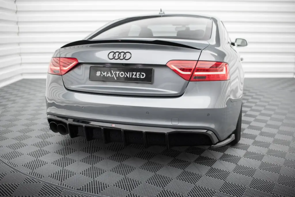 Rear Valance compatible with Audi S5 / A5 S-Line 8T Facelift (Version with double exhaust on one side)
