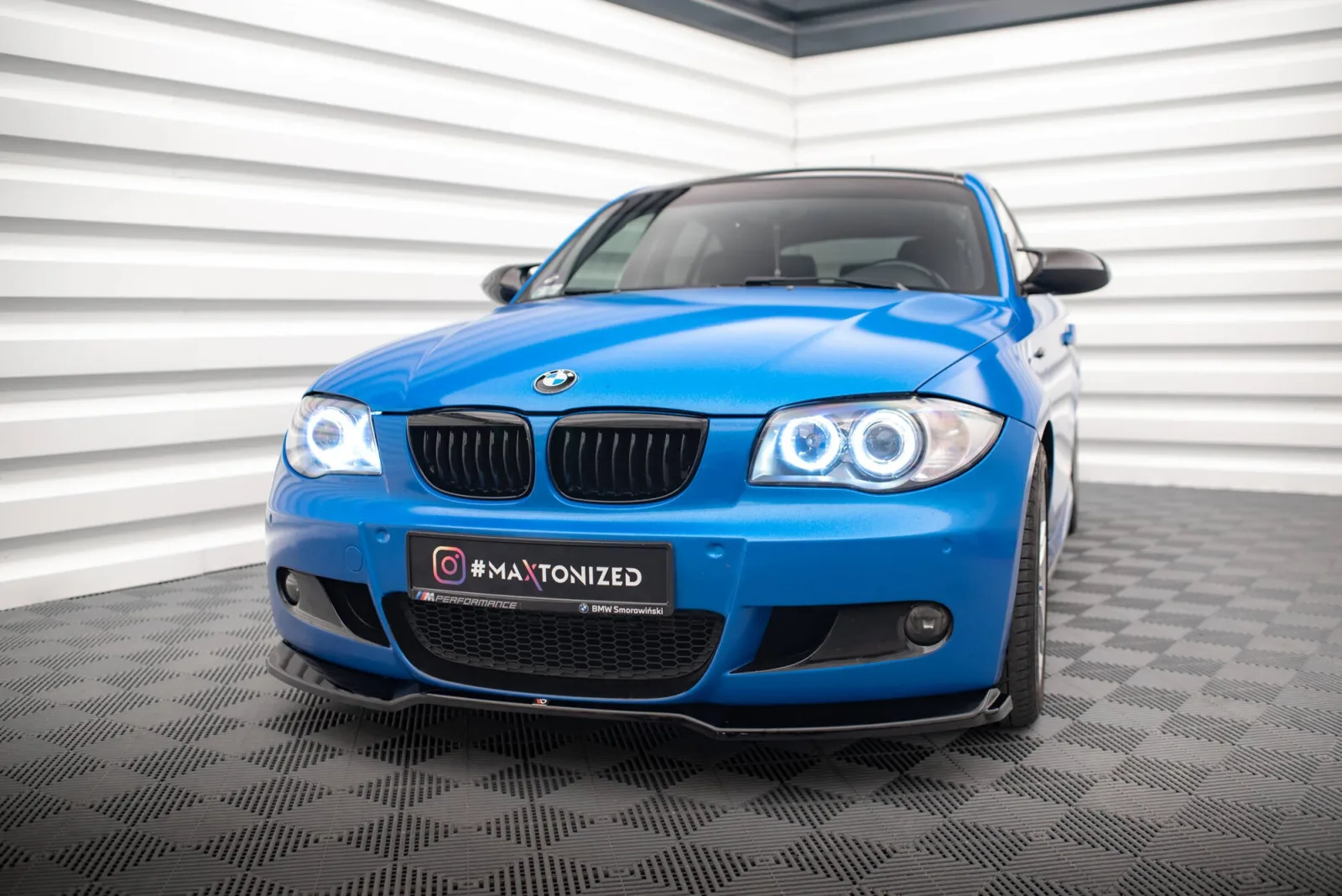Front Splitter V.1 compatible with BMW 1 M-Pack E87 / E81 Facelift