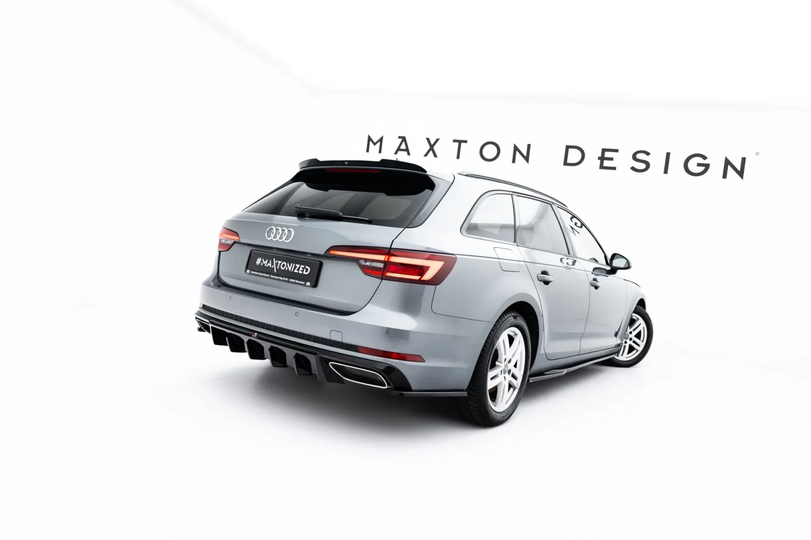 Rear Valance compatible with Audi A4 / A4 S-Line Sedan / Avant B9
