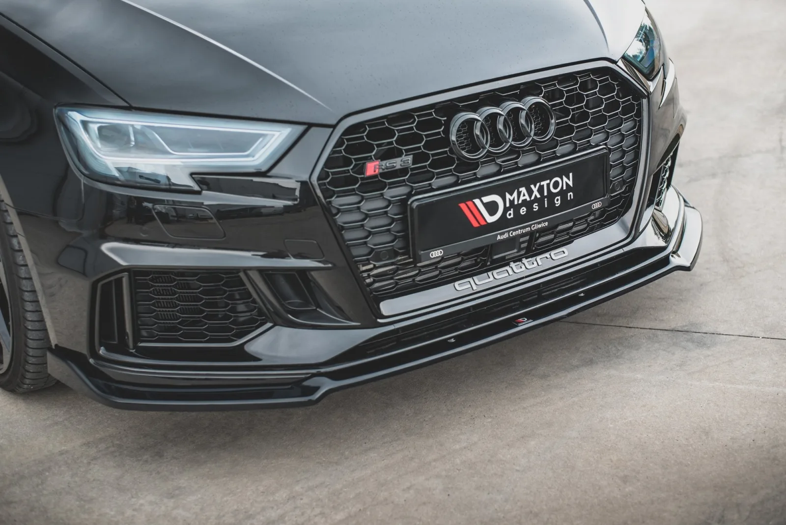Front Splitter V.3 compatible with Audi RS3 8V FL Sportback