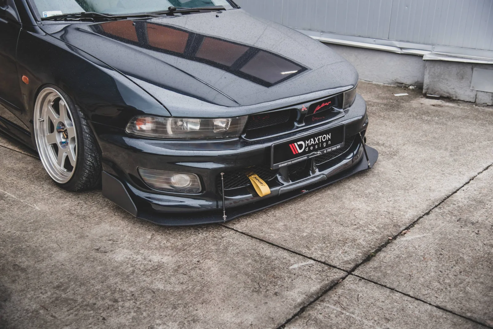 Front Splitter Racing compatible with Mitsubishi Galant Avance Mk8