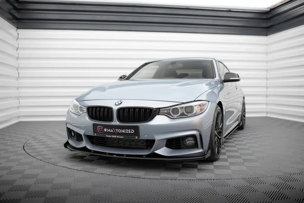 Front Splitter Street Pro + Flaps compatible with BMW 4 Coupe / Gran Coupe / Cabrio M-Pack F32 / F36 / F33
