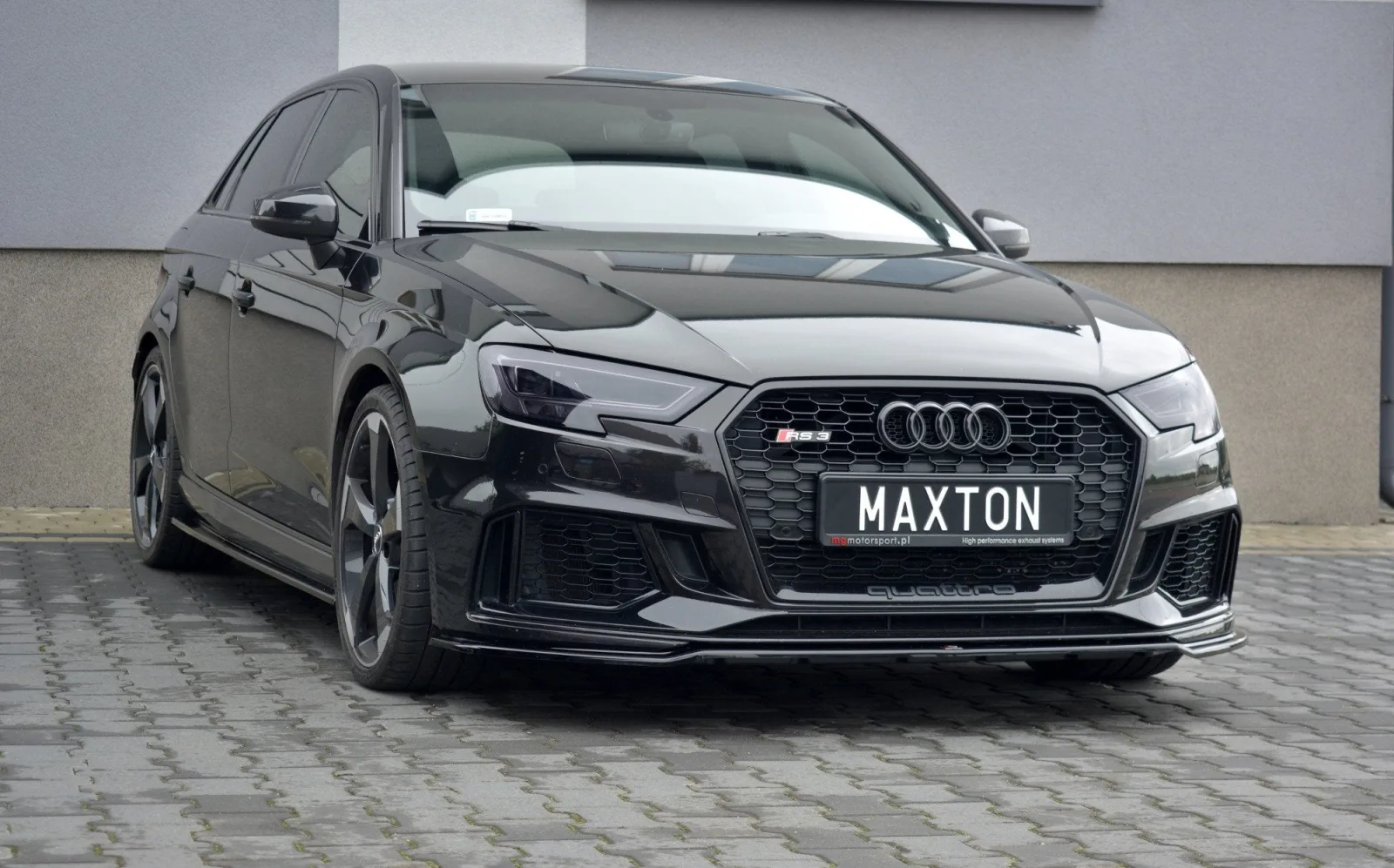 Front Splitter V.2 compatible with Audi RS3 Sportback 8V Facelift