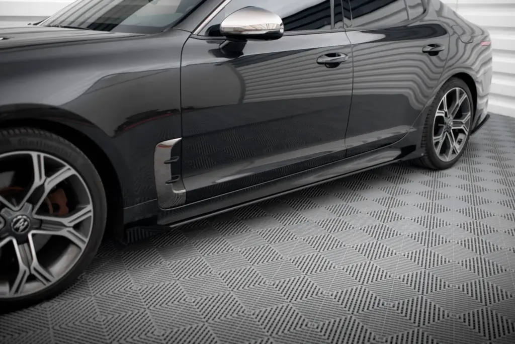 Side Skirts Diffusers Street Pro + Flaps compatible with Kia Stinger GT / GT-Line / Standard Mk1