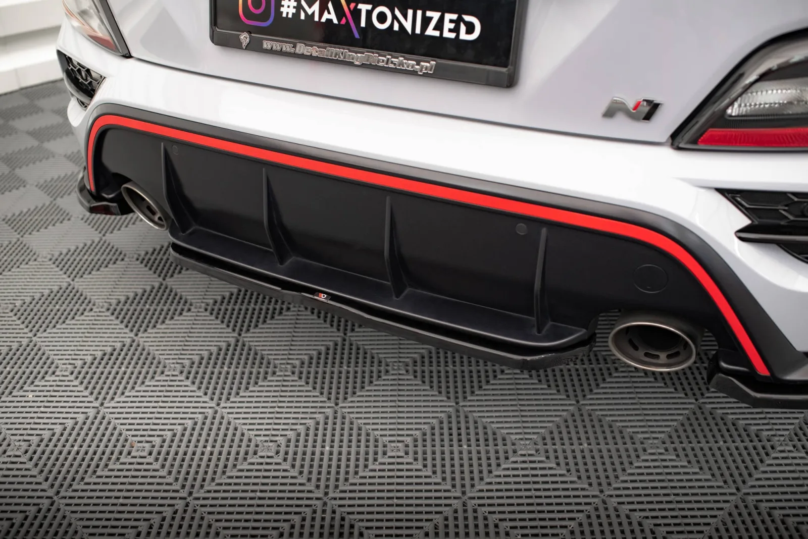 Rear Splitter compatible with Hyundai Kona N Mk1