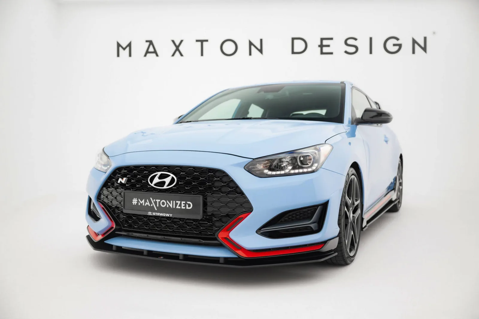 Front Splitter Street Pro compatible with Hyundai Veloster N Mk2
