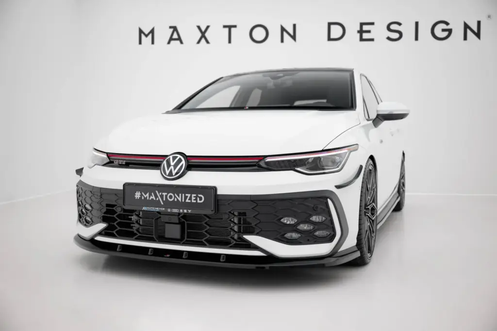 Front Splitter V.5 compatible with Volkswagen Golf GTI / GTE / R-Line Mk8 Facelift