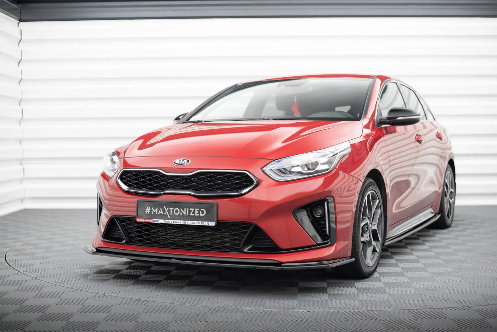 Front Splitter V.3 compatible with Kia Ceed GT / GT-Line Mk3 / Proceed Mk1