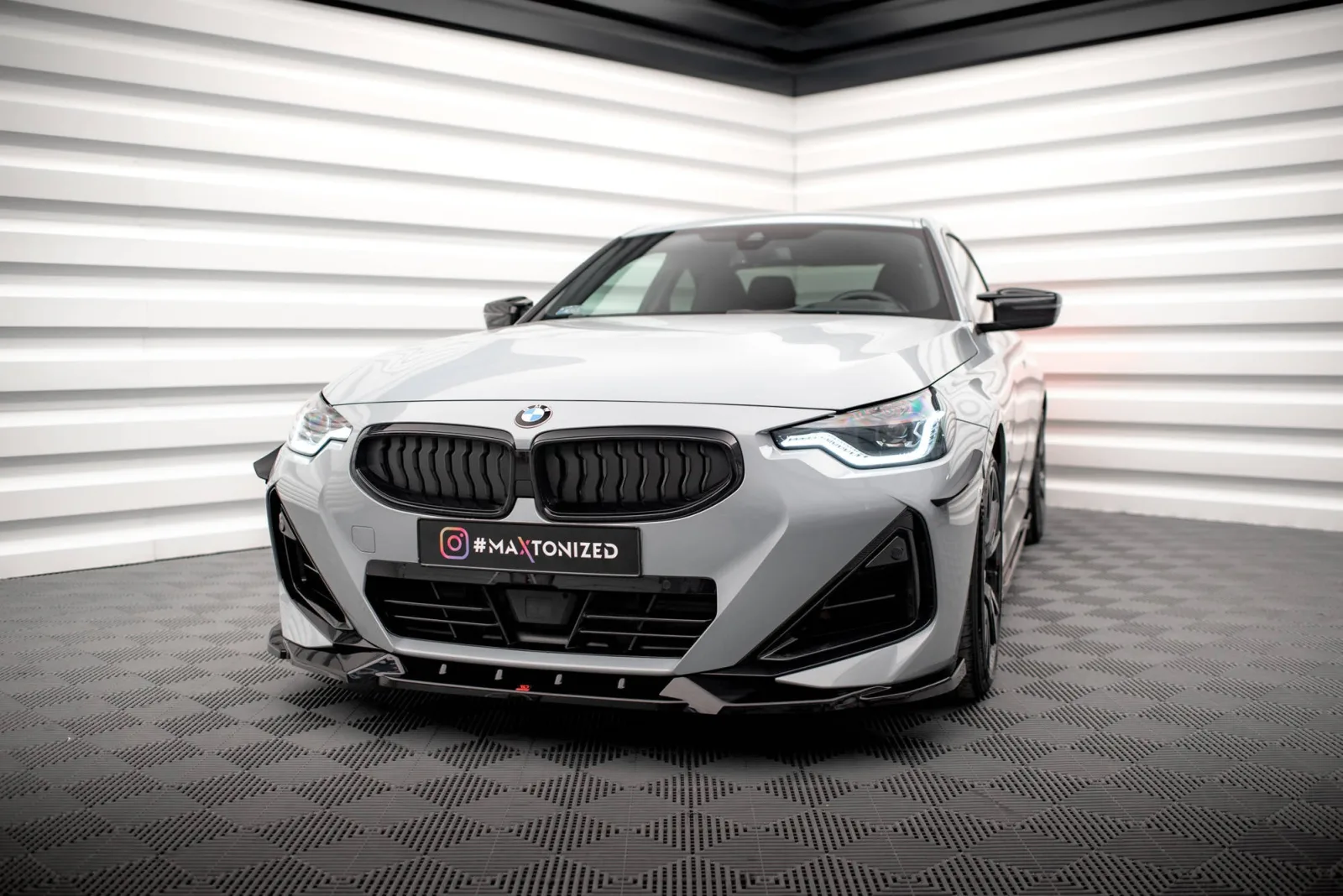 Front Splitter V.2 compatible with BMW 2 Coupe M-Pack / M240i G42