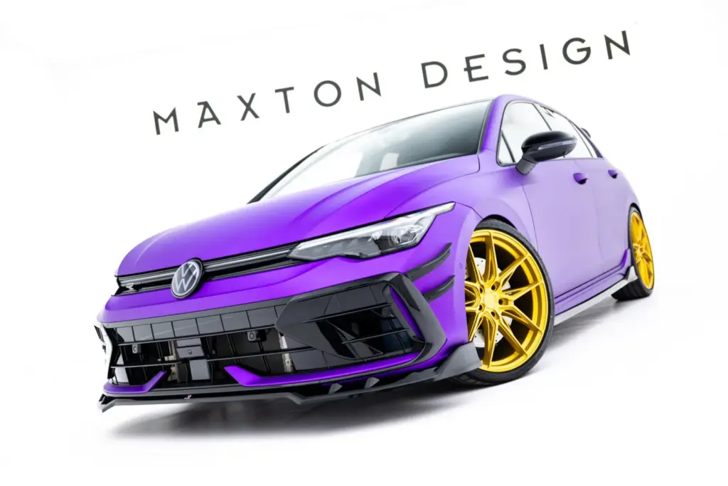 Front Splitter V.1 compatible with Volkswagen Golf R Hatchback Mk8 Facelift