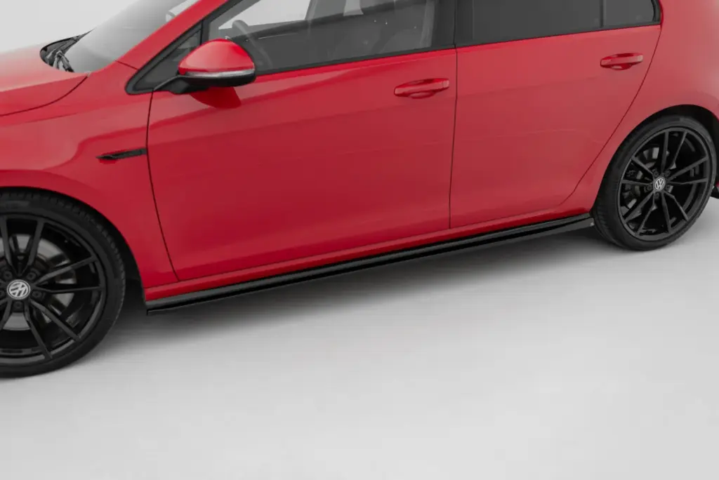 Side Skirts Diffusers V.4 compatible with Volkswagen Golf R / R-Line Mk7 Facelift