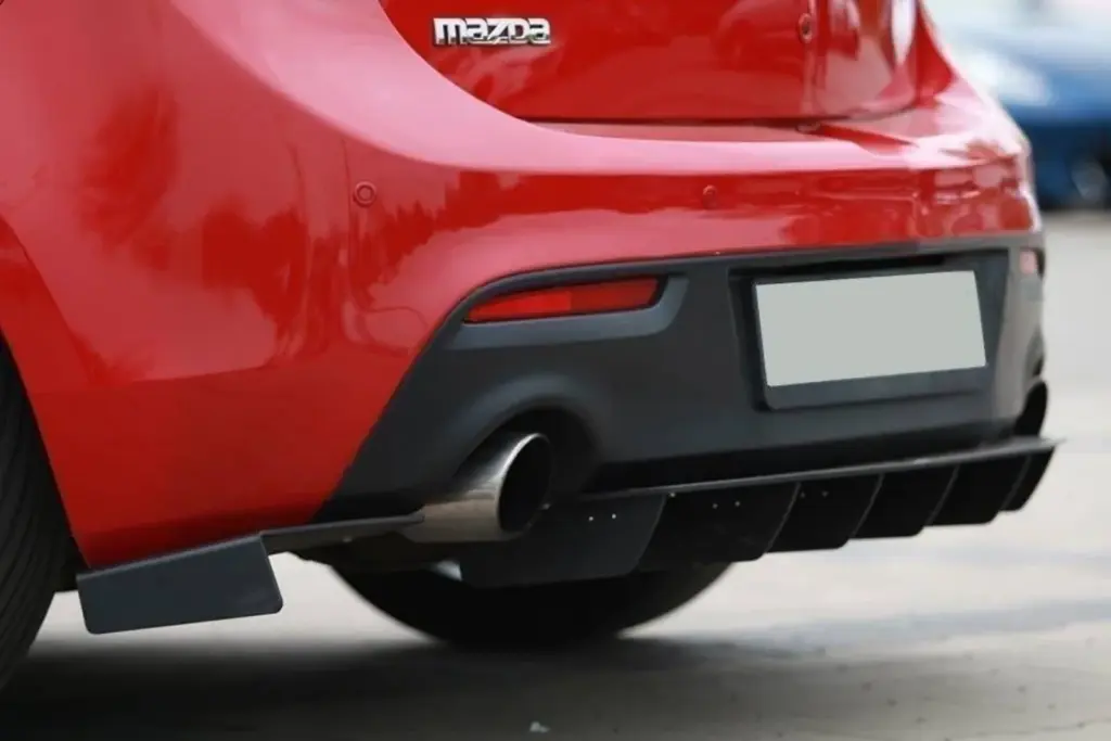 Rear Side Splitters compatible with Mazda 3 MK2 MPS