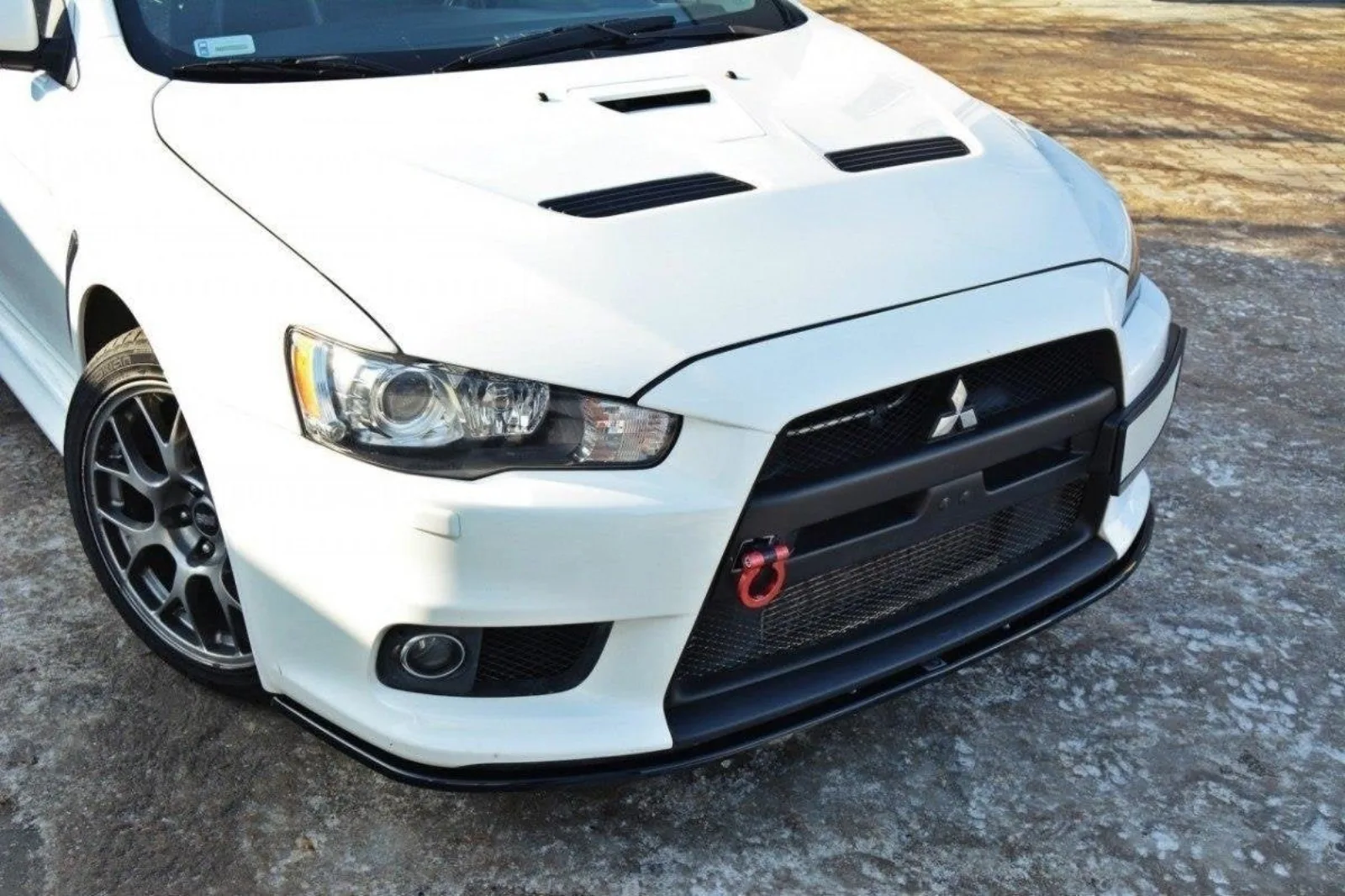 Front Splitter compatible with Mitsubishi Lancer Evo X V.2