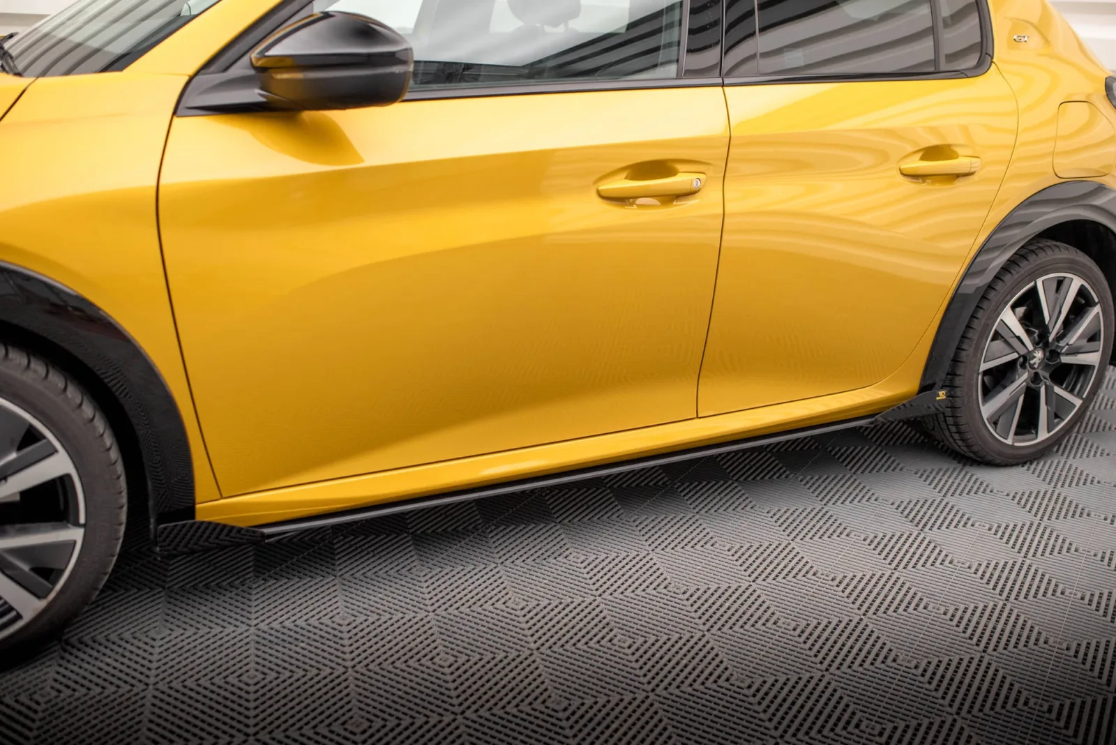 Side Skirts Diffusers Street Pro + Flaps compatible with Peugeot 208 GT Mk2