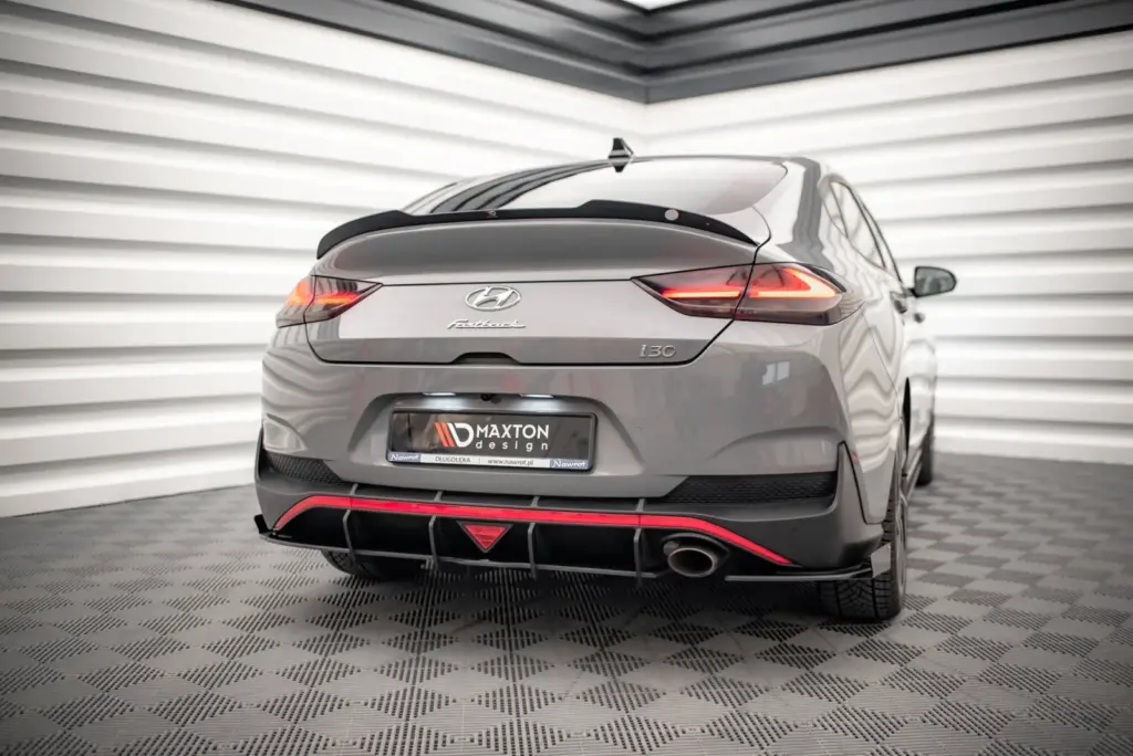 Rear Side Splitters Street Pro + Flaps compatible with Hyundai I30 Fastback N-Line Mk3 Facelift