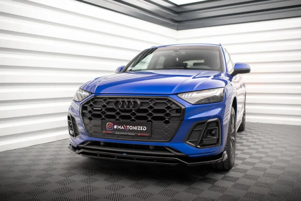 Front Splitter V.1 compatible with Audi SQ5 / Q5 S-Line SUV / Sportback Mk2 Facelift