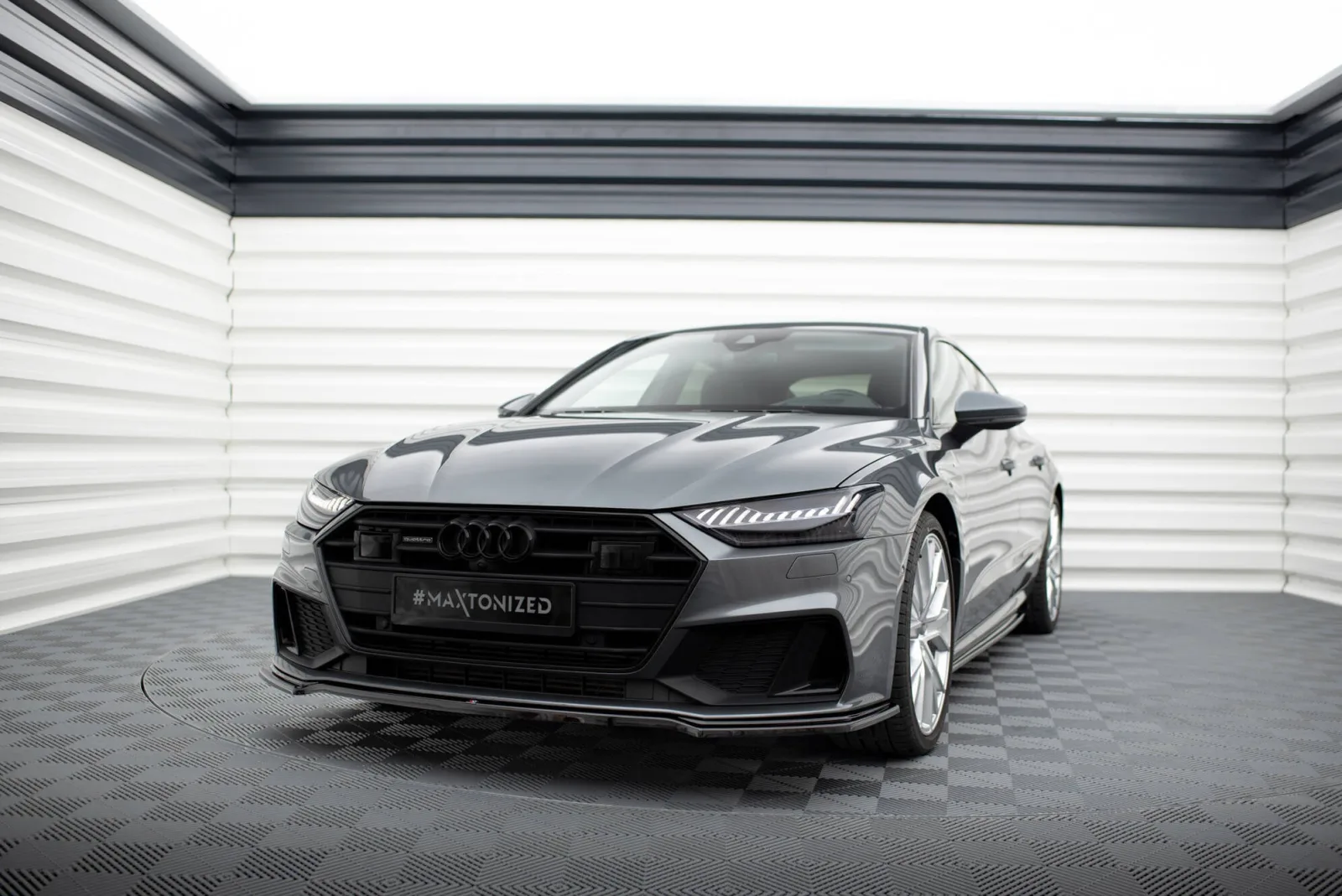 Front Splitter V.1 compatible with Audi A7 S-Line C8 / S7 C8 / C8 Facelift / S7 Facelift