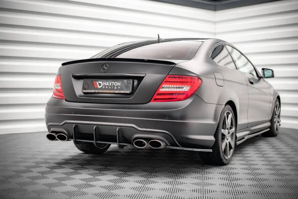 Rear Diffuser Street Pro compatible with Mercedes-Benz C Coupe AMG-Line C204