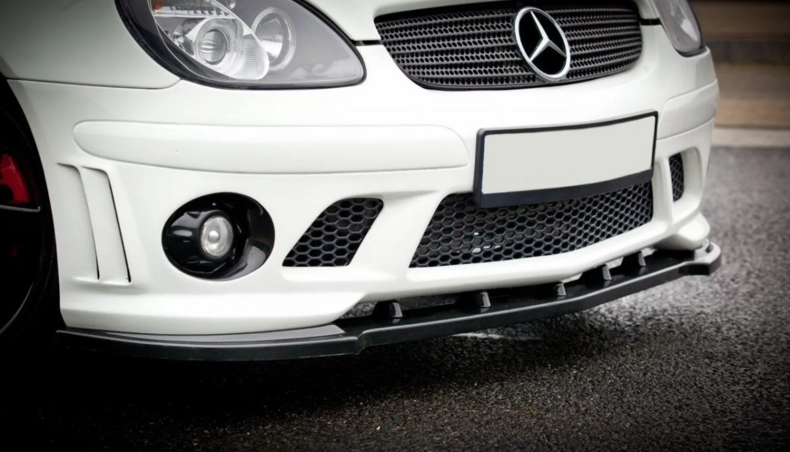 Front Splitter compatible with Mercedes SLK R170 for Bumper AMG 204