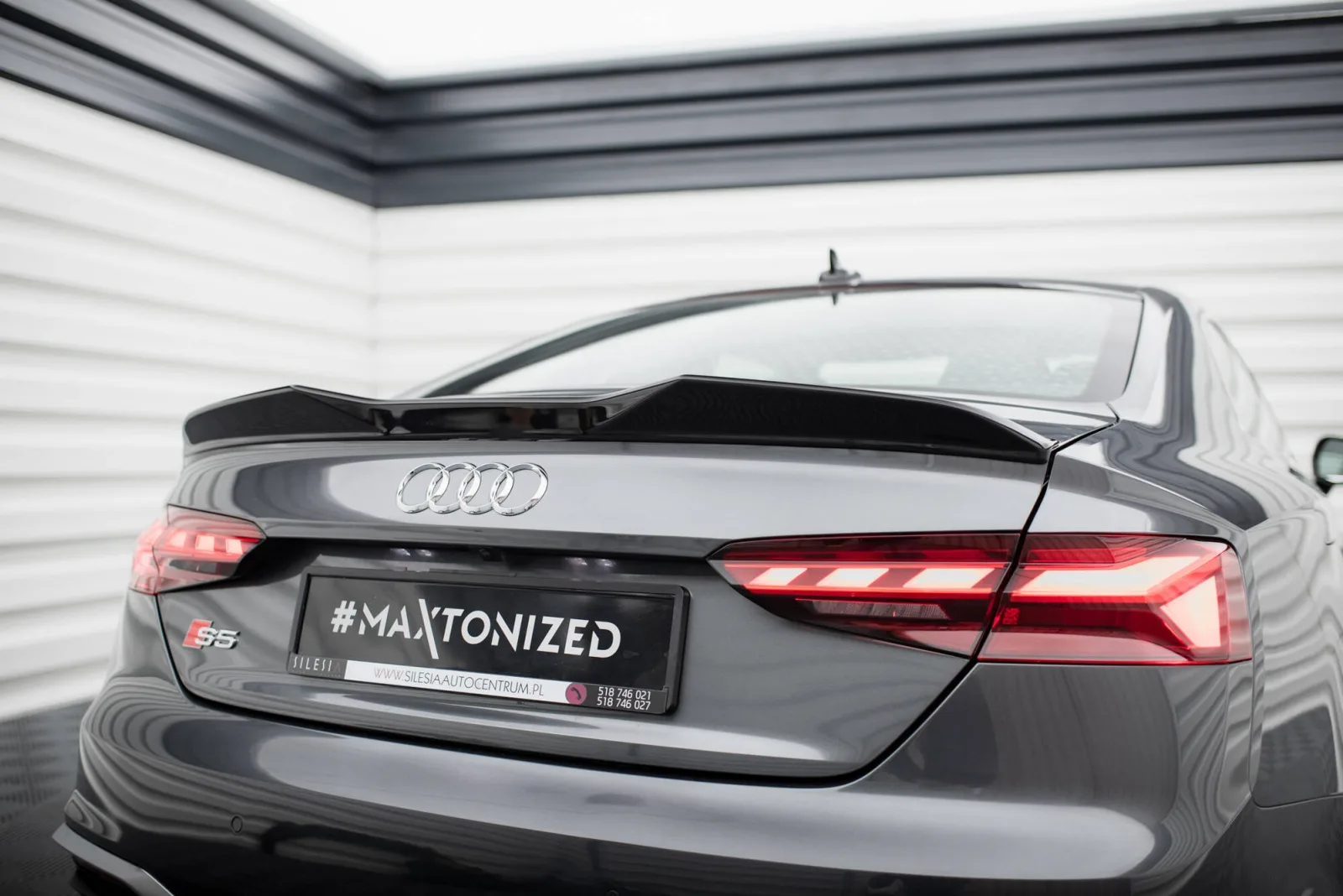 Spoiler Cap 3D compatible with Audi S5 Coupe / A5 S-Line Coupe F5 Facelift