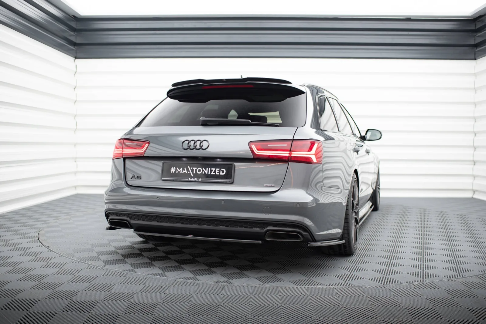 Rear Splitter compatible with Audi A6 / A6 C7 S-line/ S6 C7 Facelift