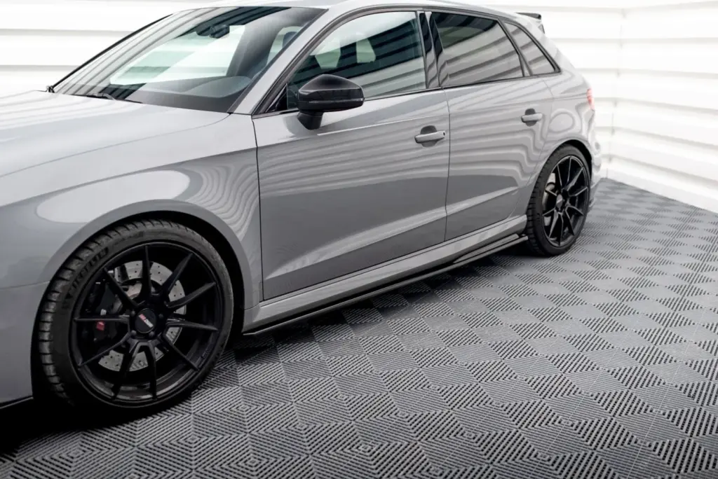 Side Skirts Diffusers V.2 compatible with Audi RS3 8V Sportback Facelift