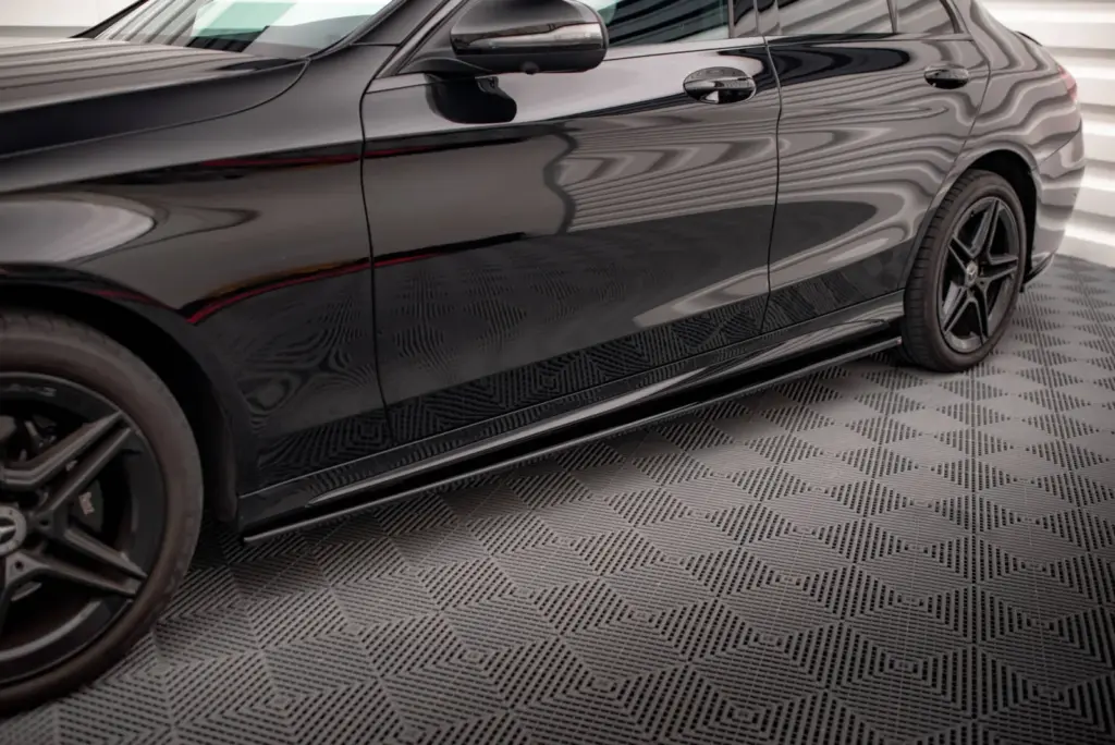 Side Skirts Diffusers compatible with Mercedes-Benz C43 / C AMG-Line Sedan / Estate W205 / S205 Facelift