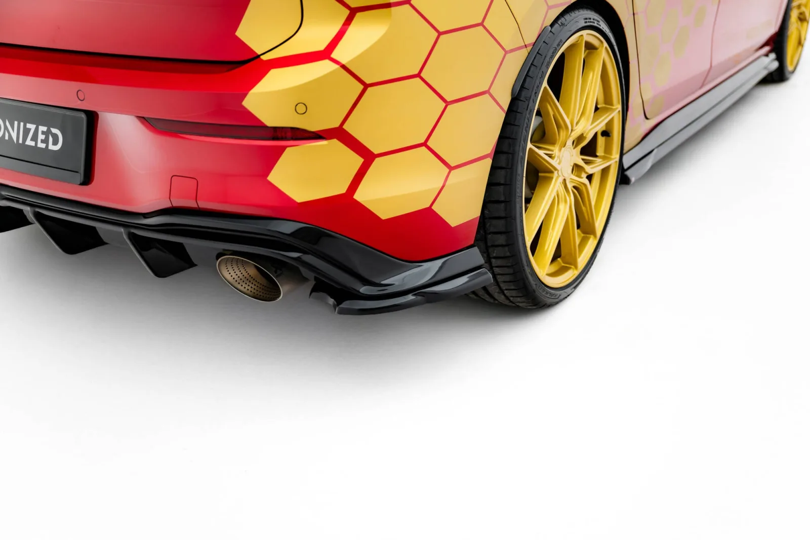 Rear Side Splitters V.3 compatible with Volkswagen Golf GTI Clubsport Mk8 Facelift
