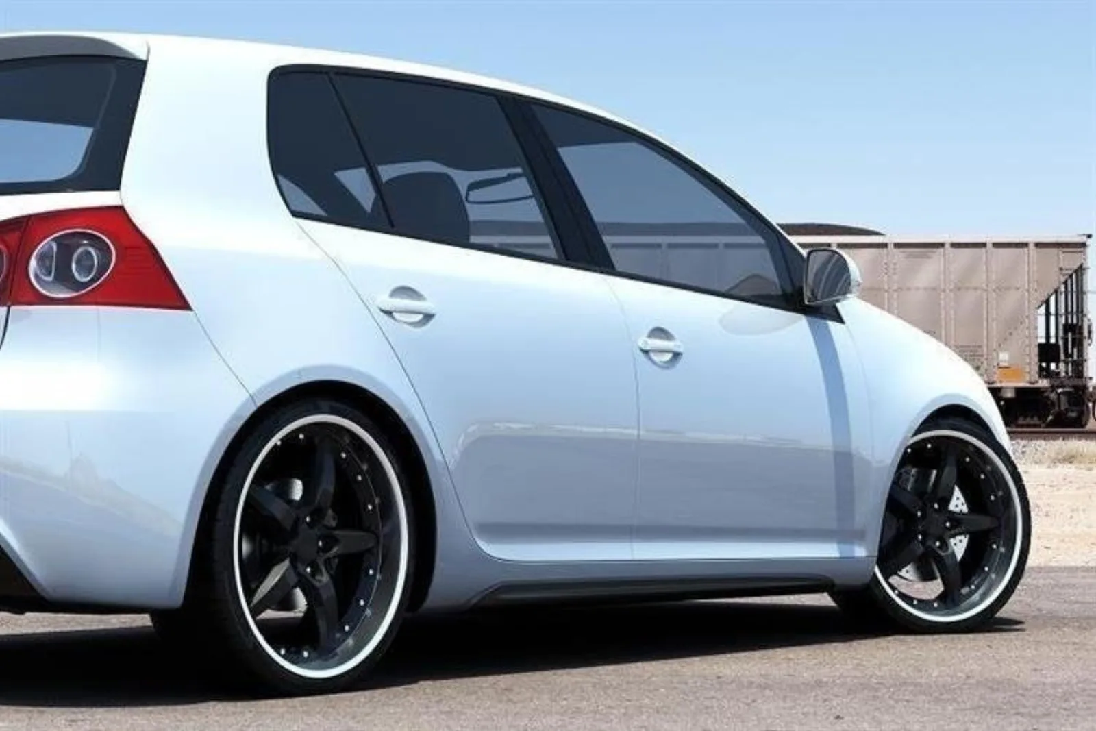 Side Skirts Diffusers compatible with VW Golf 5 (6 GTI Look ABS)