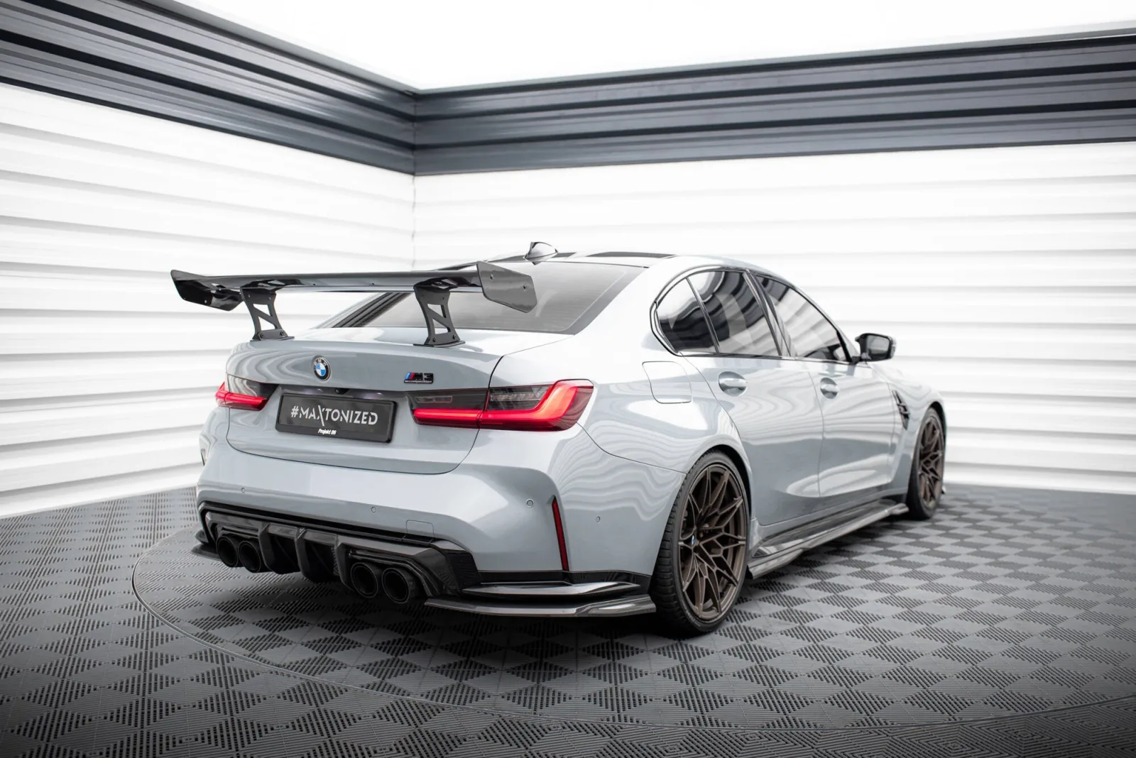 Carbon Spoiler With Internal Brackets compatible with BMW M3 G80 / M340i G20 / 3 M-Pack G20 / 3 Standard G20