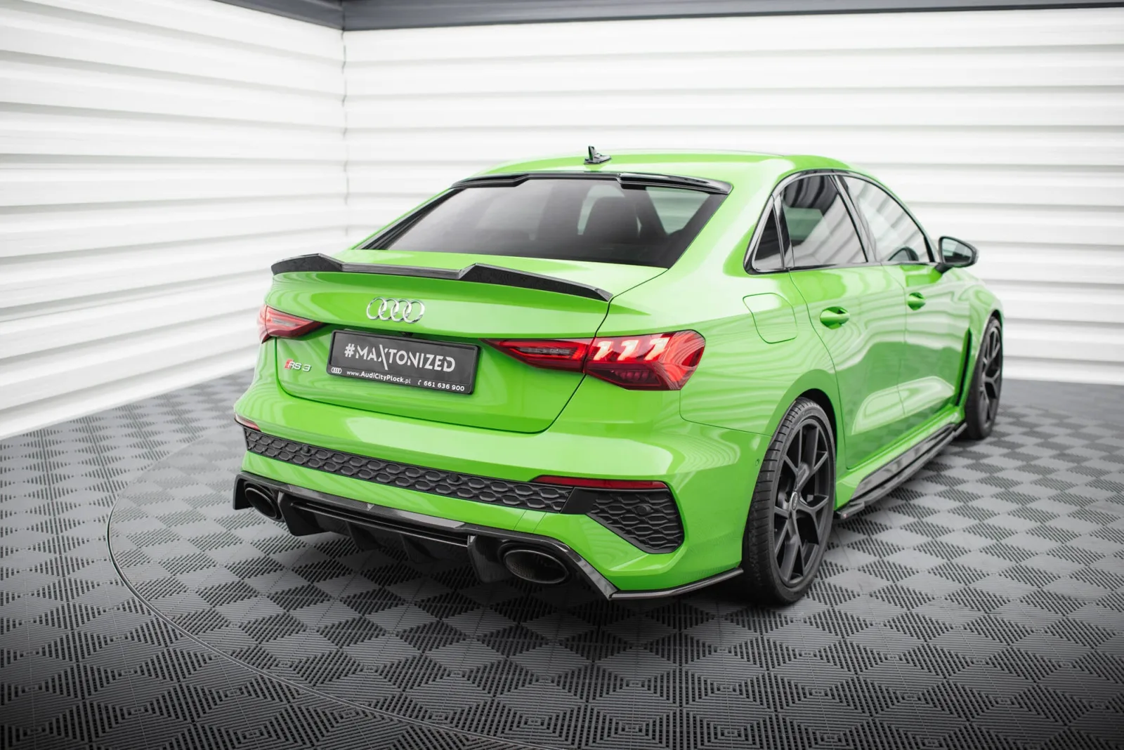 Carbon Rear Side Splitters Prepreg V.2 compatible with Audi RS3 Sedan 8Y