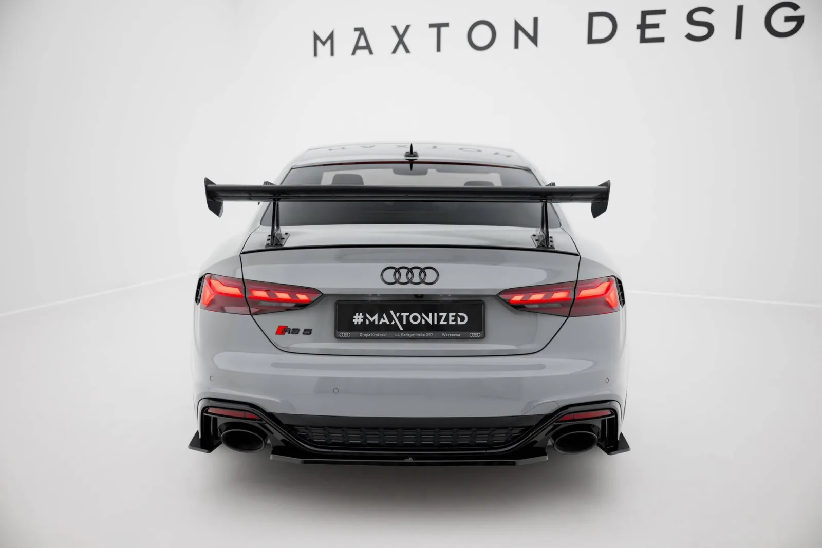 Carbon Spoiler With Top Mounts compatible with Audi A5 / A5 S-Line / S5 / RS5 Coupe F5 / F5 Facelift