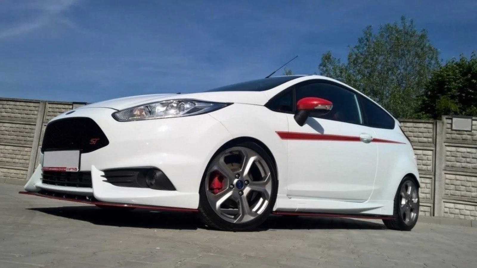 Front Splitter compatible with Ford Fiesta ST Mk7 FL (For Bumper Maxton Design)