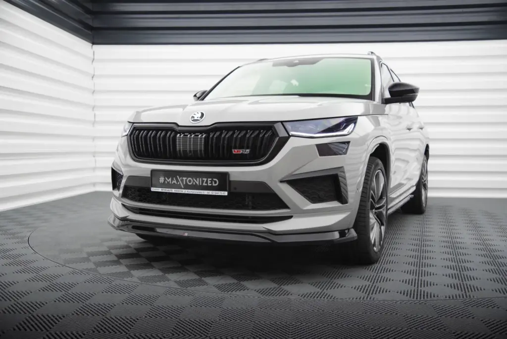 Front Splitter V.2 compatible with Skoda Kodiaq RS Mk1 Facelift