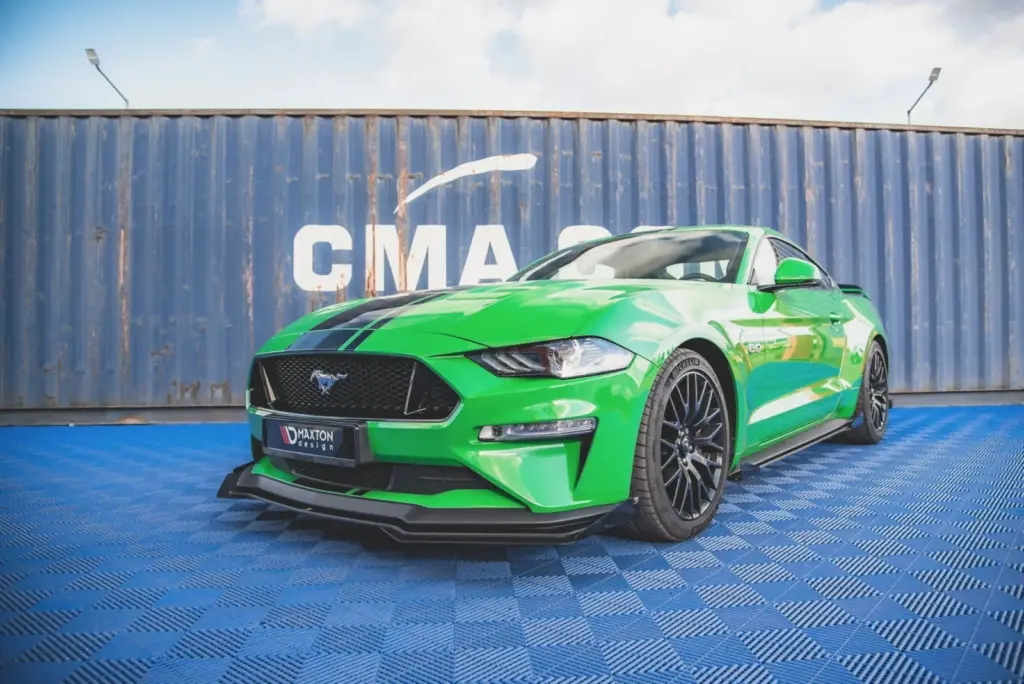 Front Splitter Street Pro V.1 + Flaps compatible with Ford Mustang GT Mk6 Facelift