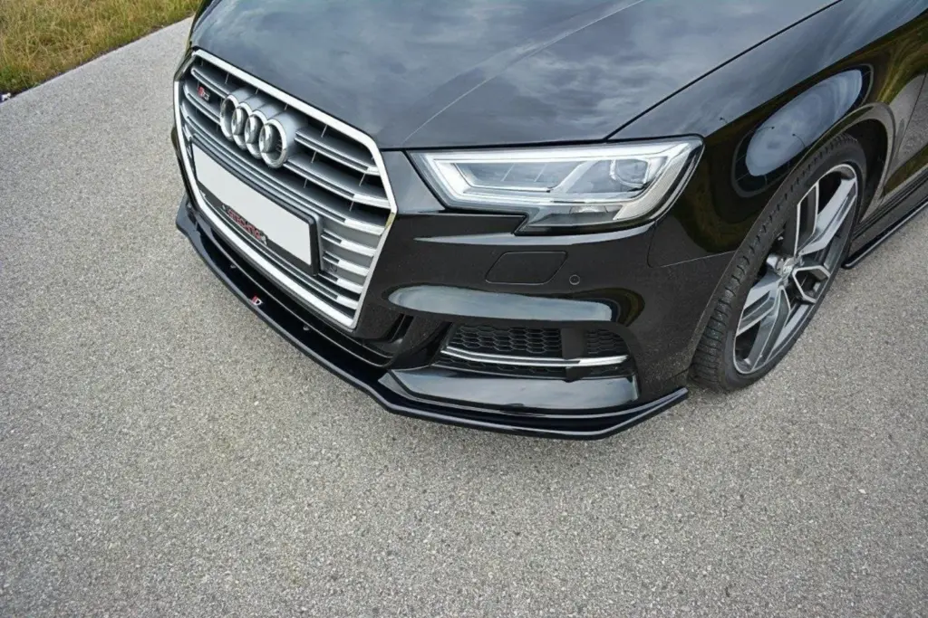 Front Splitter V.1 compatible with Audi S3 / A3 S-Line Hatchback / Sportback 8V Facelift