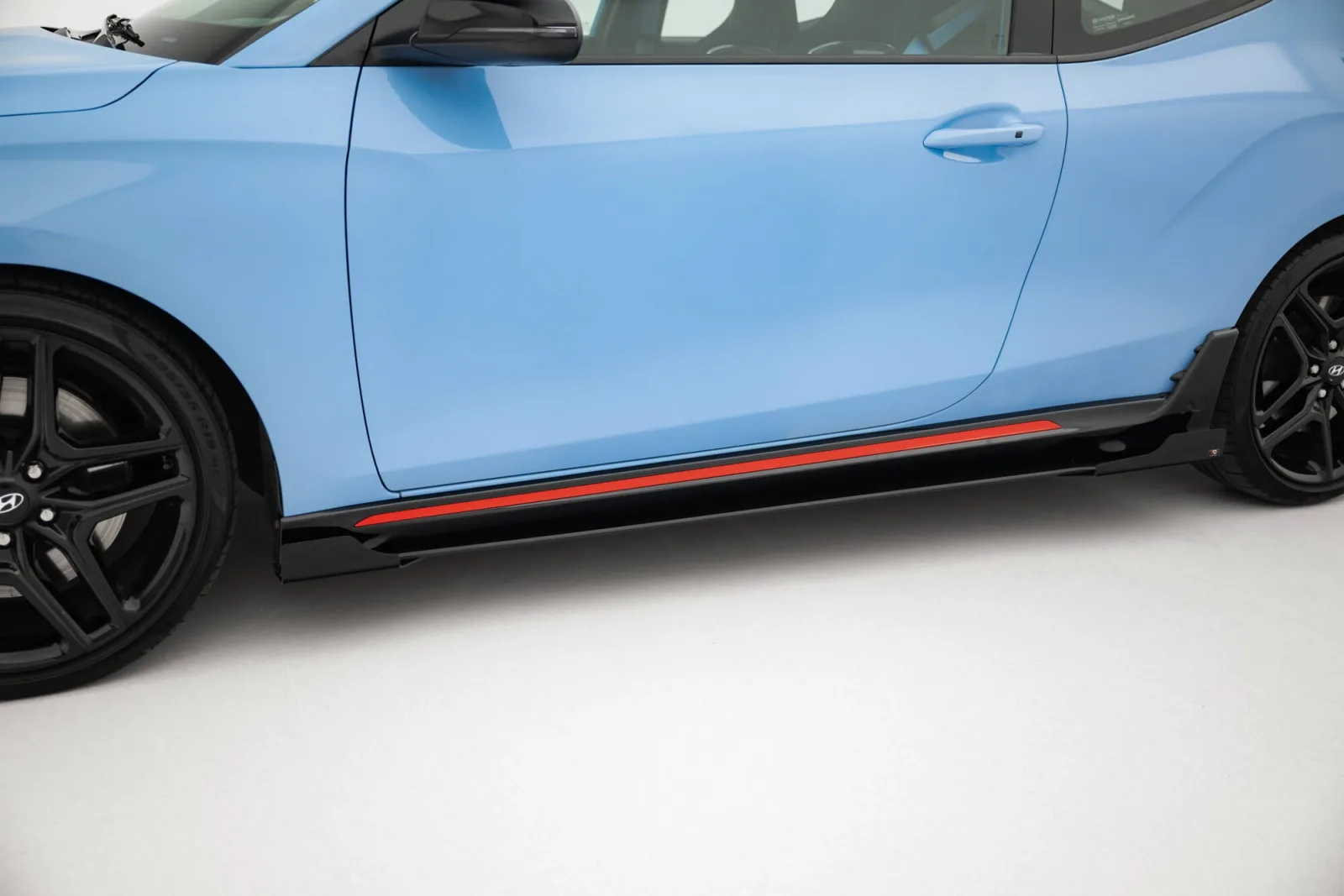 Side Skirts Diffusers Street Pro + Flaps compatible with Hyundai Veloster N Mk2