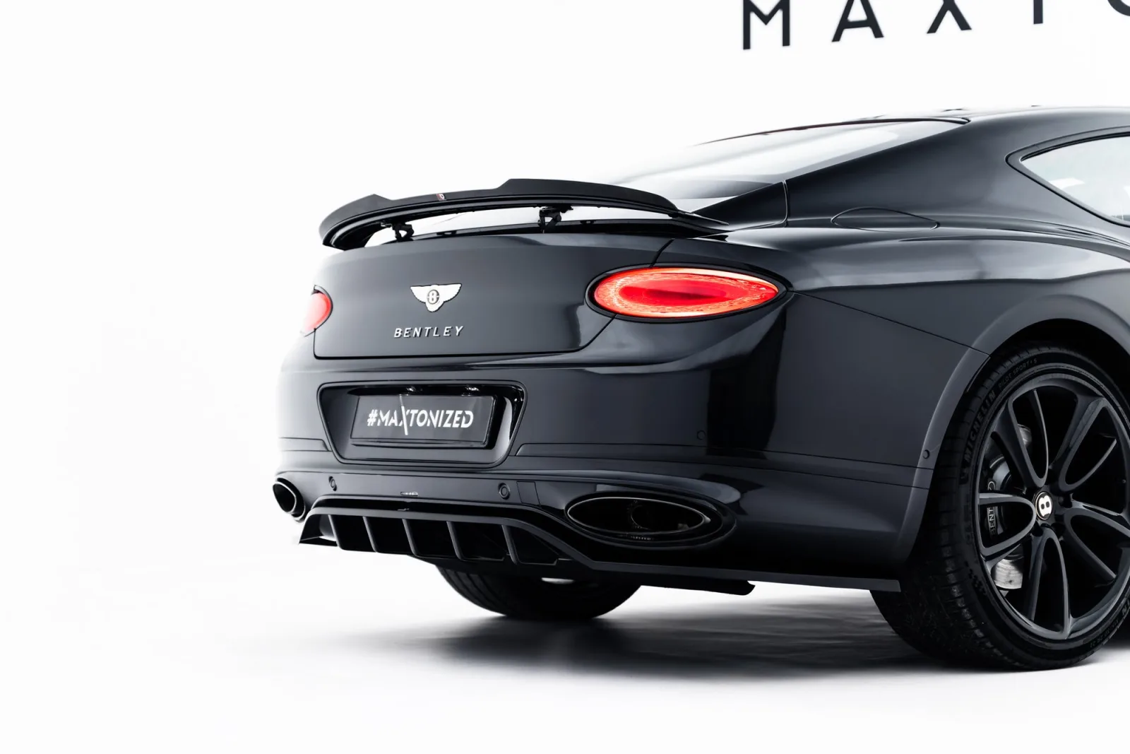 Rear Splitter (With Diffuser) compatible with Bentley Continental GT Coupe Mk3
