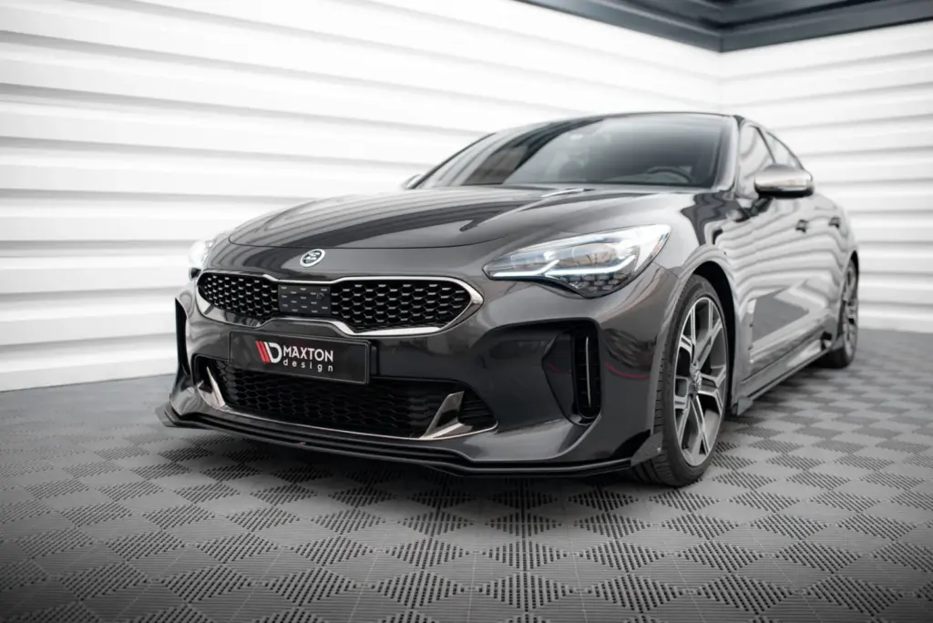 Front Splitter Street Pro + Flaps compatible with Kia Stinger GT / GT-Line / Standard Mk1